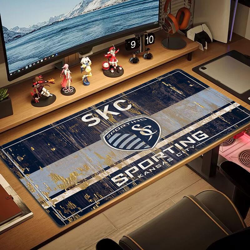 Sporting Kansas City Коврик для мыши большого размера Большая игровая подставка для стола Нескользящий Коврик для ноутбука Планшета Большой коврик для мыши XXL Игровой коврик для мини-ПК С заблокированным краем