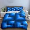 Geometric Blue Gradient Bedding Set Bedding Duvet Cover Set Duvet Cover Pillowcases (1 * Duvet Cover 2 * Pillowcases, without duvet insert)