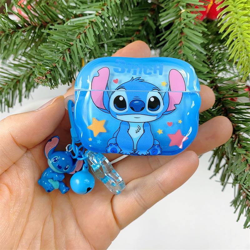 Cartoon Stitch is suitable for AirPods 1 generation protective case, second generation 1 generation pro1 apple bluetooth headset case is cute