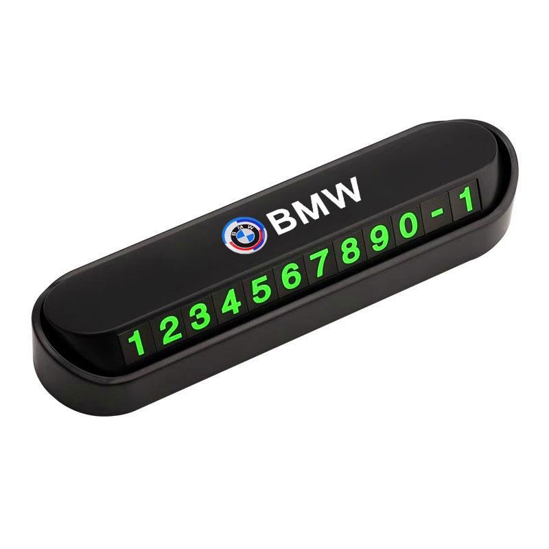 BVYD9 Temporary Parking Contact Number Plate Move Car Contact Card Accessories For BMW M G80 G06 G07 G42 G14 G15 X5/Motorcycle Sticker