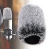 Outdoor Microphone Windscreen Muff Pop Filter Furry Wind Cover Microphone Windproof Muff Cover