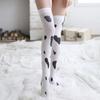 Шелковые Носки Кавайные Носки с Принтом Коровы Колготки в Пятнышко Коровьи Чулки до Бедра Косплей Чулки