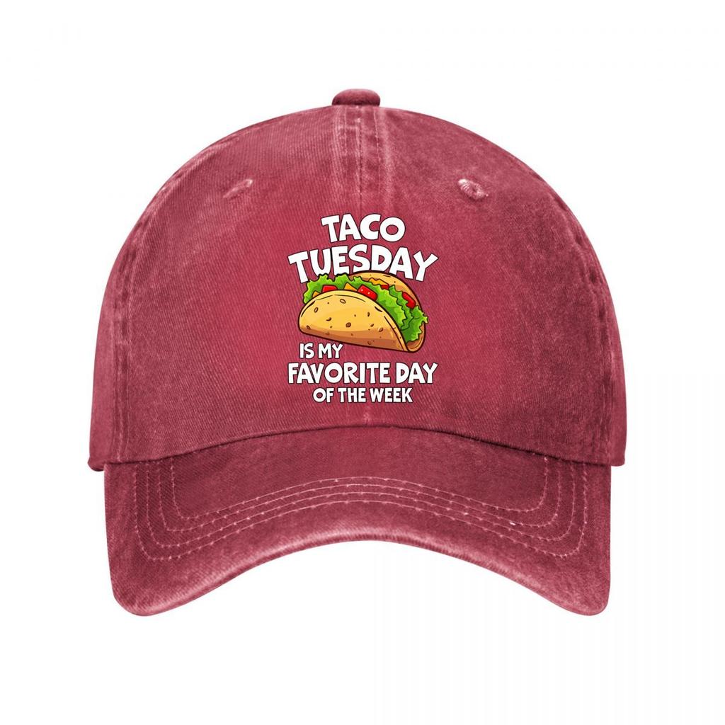 Taco Tuesday Is My Favorite Day Of The Week Washed Baseball Cap Outdoor For Womens Unisex FeUnisex