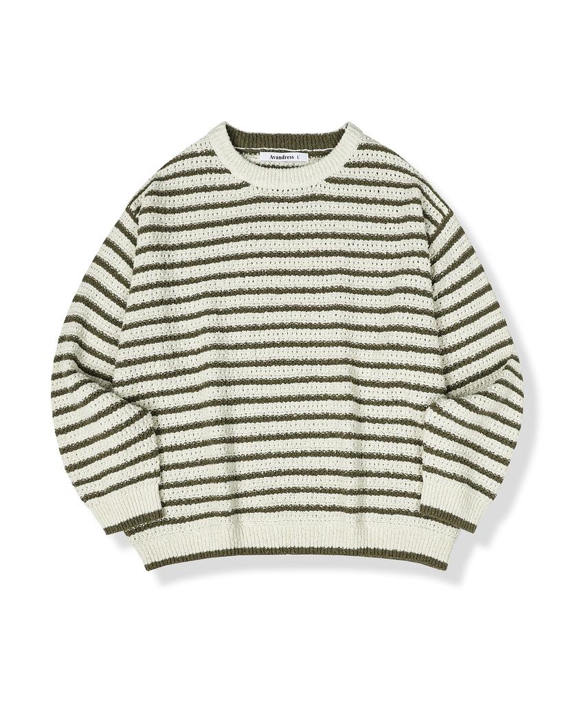 AVANDRESS Didier Stripe Overfit Knit - 2Col