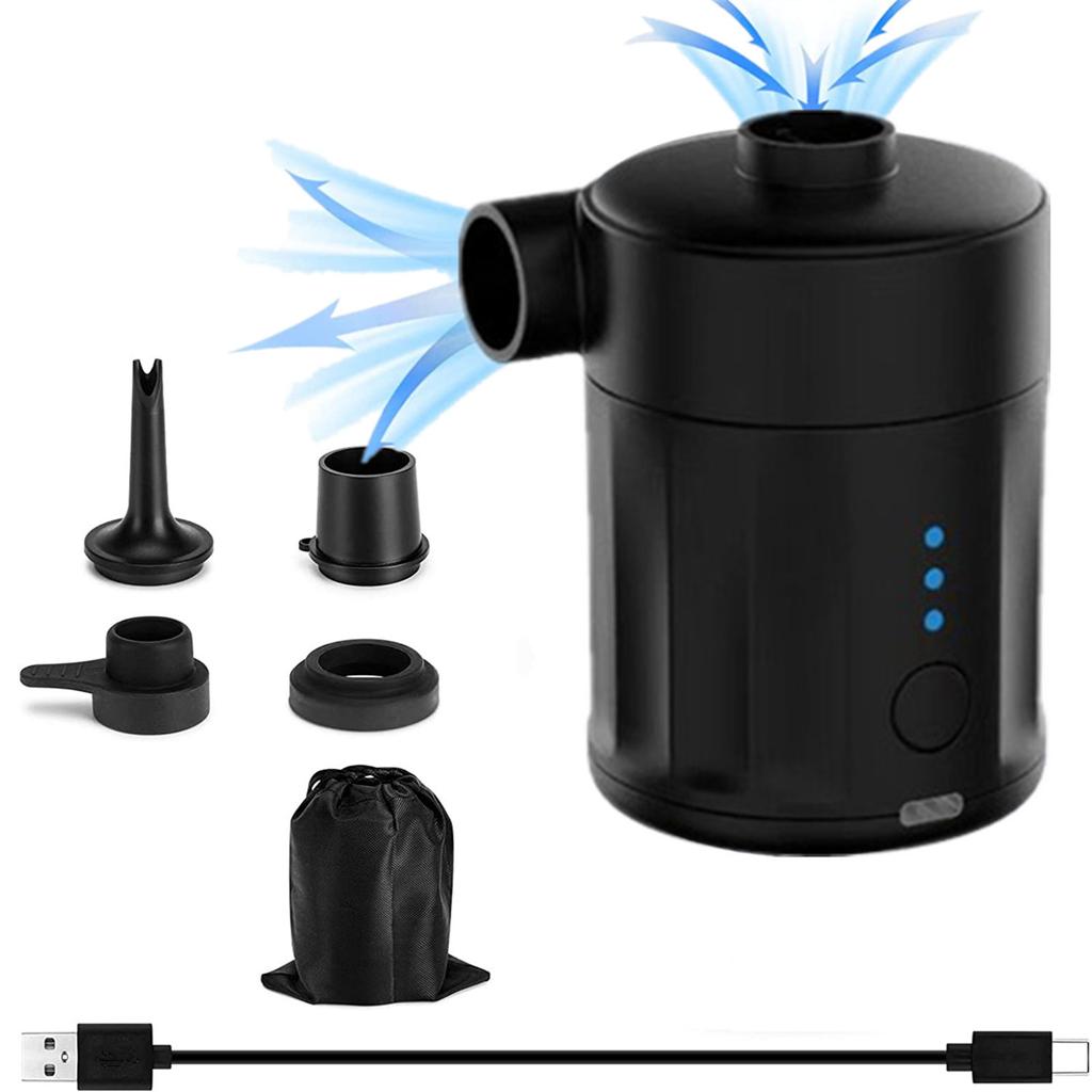 Многофункциональные электрические надувные насосы, перезаряжаемые, мощные, эффективные, быстро надувающий инструмент для надувных матрасов, плавательных кругов