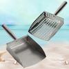 Профессиональный инструмент для просеивания на пляже, устойчивый к ржавчине, совок для песка с ситом, для поиска ракушек и уборки мусора
