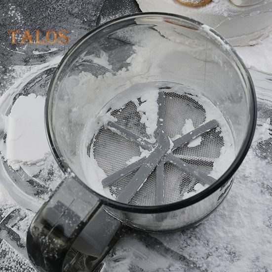 250 мл пластиковое сито для муки с мелкой сеткой, простое в использовании, чистое, ручное, многофункциональное, компактное сито для муки