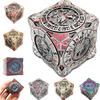 New Dice, 7-in-1 Metal Dice Set With 3D Relief For Gifts, Roleplaying Game Dice, Tabletop RPG Accessories