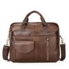 Business Men's Briefcase First Layer Cowhide Laptop Bag Men's Shoulder Messenger Bag