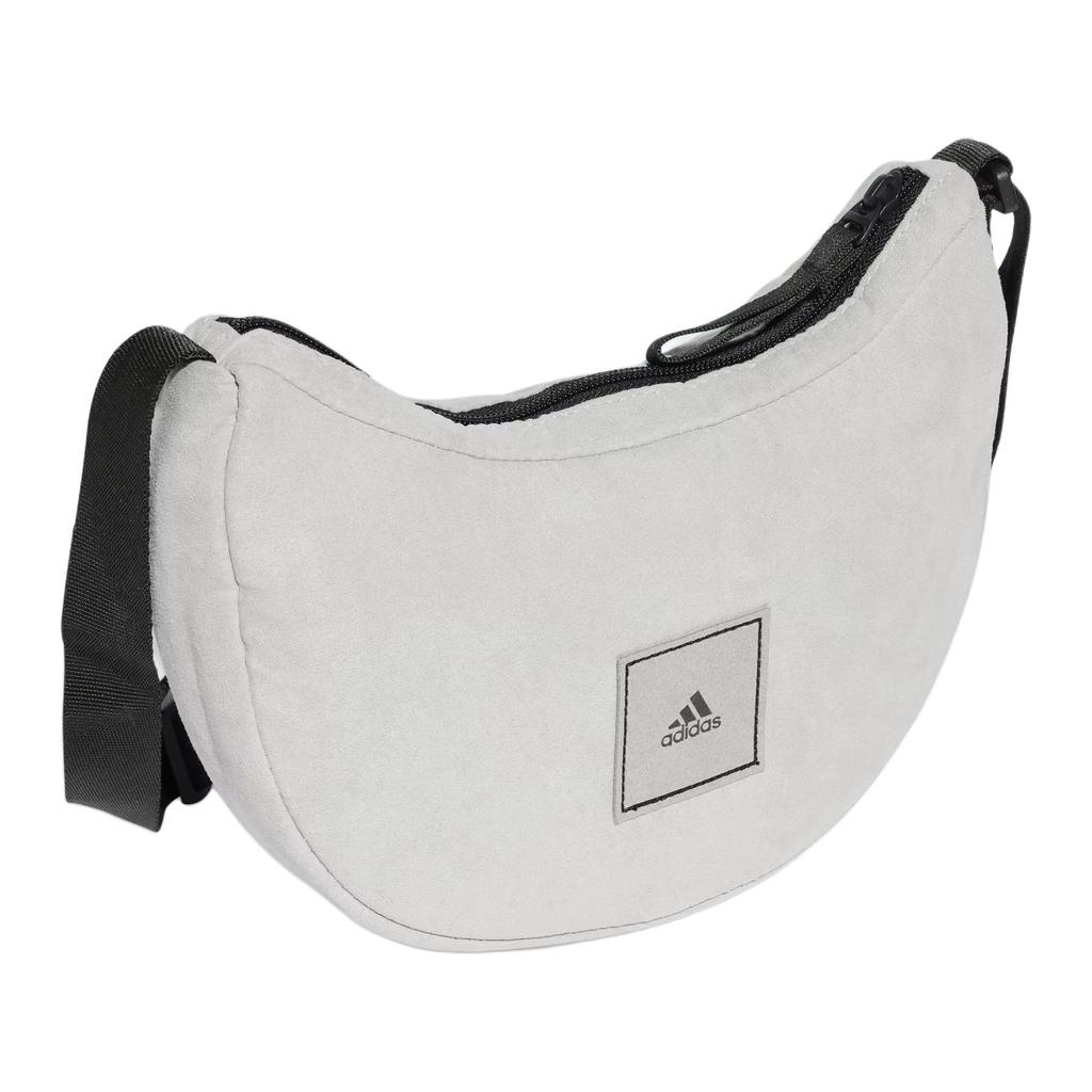 New Adidas Polyester Shoulder Bag, Crossbody Bag Unisex Light Gray IV9830