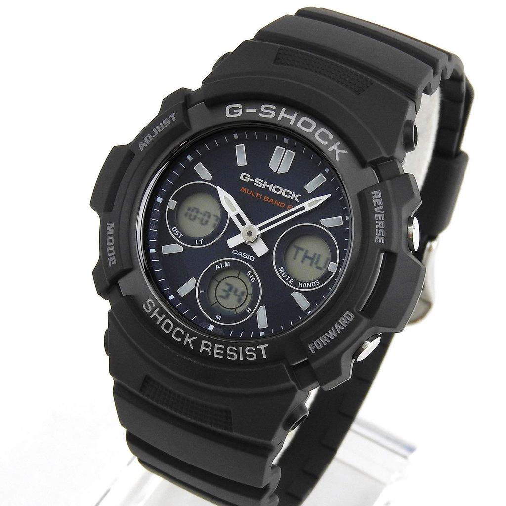 Мужские кварцевые часы Casio G-Shock темно-синие AWG-M100SB-2A [Б/У]