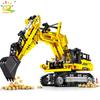HUIQIBAO 841 деталь MOC Инженерный Экскаватор Грузовик Строительные Блоки Транспортное Средство Машина Кирпичики Городские Строительные Игрушки Для Детей Мальчиков
