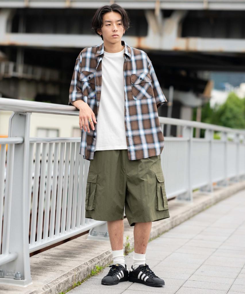 WEGO Нейлоновые Легкие Мешковатые Шорты Карго Половина Оливковые Мужские, Брюки,