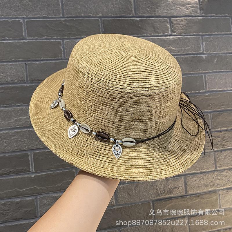 Western Sichuan Travel Hat Yunnan Xinjiang Grassland Xizang Travel Straw Hat Female Celebrity Sanya Seaside Beach Hat
