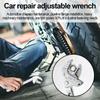 Многофункциональный регулируемый гаечный ключ с широким диапазоном раскрытия Автомобильный мотоциклетный ремонт Обслуживание оборудования Ручной инструмент Аксессуар