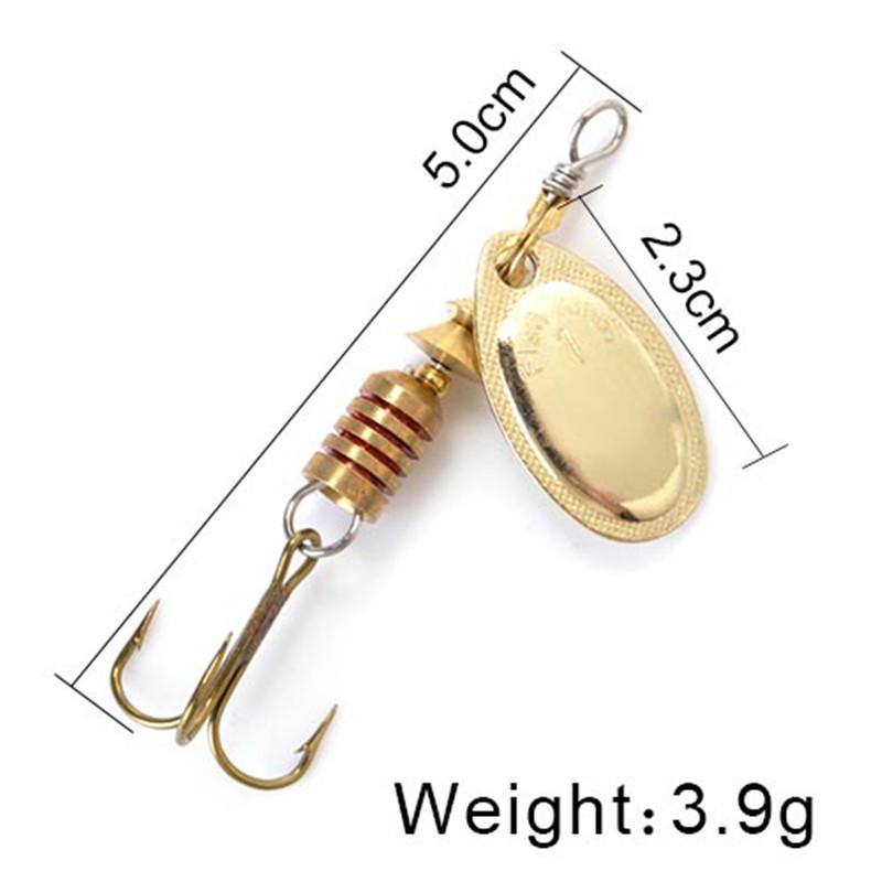 FISH KING Spinner Bait 3,9 г, 4,6 г, 7,4 г, 10,8 г, 15 г, приманки для ложки, металлические приманки для щуки с тройными крючками, искусственная приманка для окуня, рыболовная приманка
