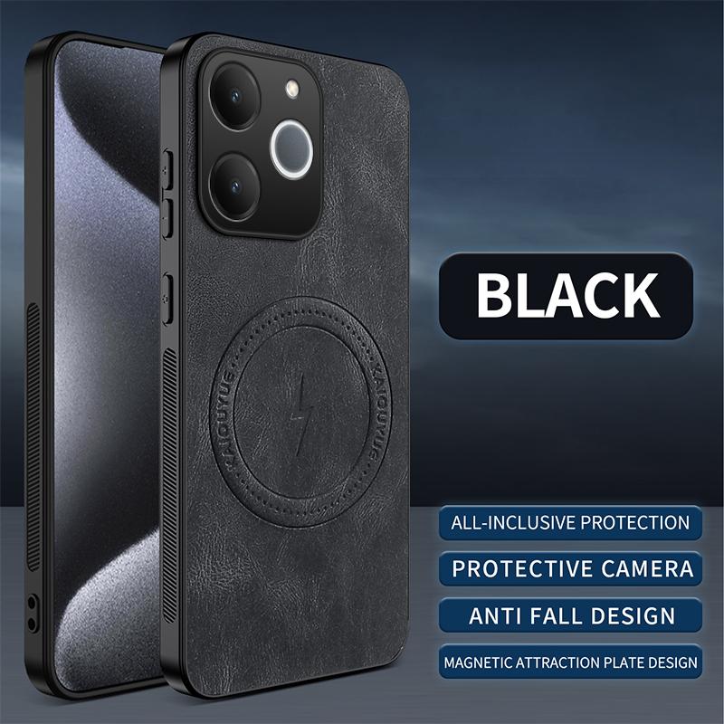 EUCAGR Чехол для Realme Note 70T/Realme Note 70 Note70, простой, стильный, с магнитной застежкой, из ПУ-кожи, приятный для кожи, противоударный