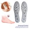 1 Pair Magnetic Acupressure Massage Insoles Foot Massage Design Shock-Absorbing Anti-Fatigue Gel Massage Points Insoles for Promotes Blood
