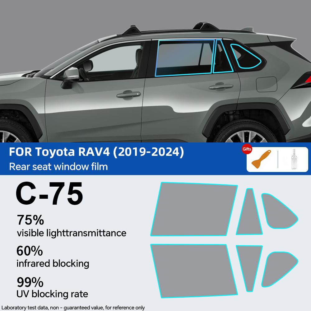 Для Toyota RAV4 RAV 4 5-го поколения -2024 Готовая к вырезанию пленка для тонировки стекол автомобиля Автомобильная наклейка Пленки керамическая солнечная УФ-защитная пленка