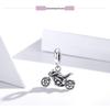 Серебряная подвеска-мотоцикл Ziyun S925 из стерлингового серебра, крутой спортивный DIY-аксессуар (SCC1712)