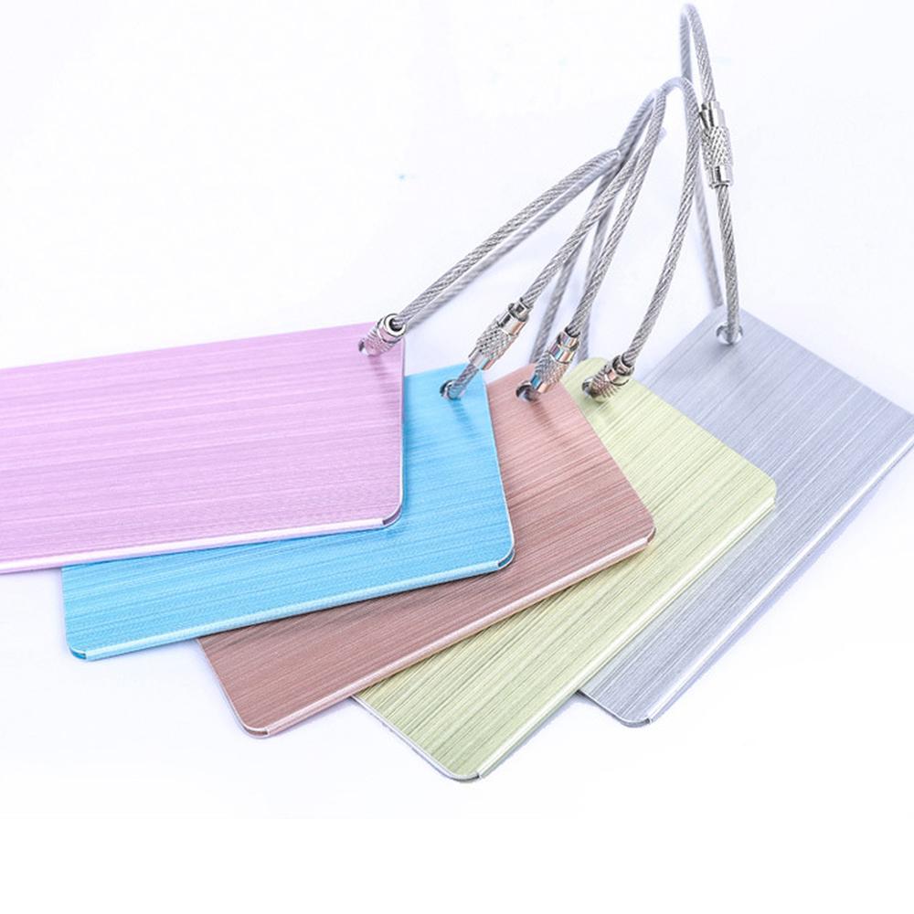Aluminium Alloy Luggage Tags Baggage Name Tags Suitcase Address Label Holder Travel Accessories Dropshipping