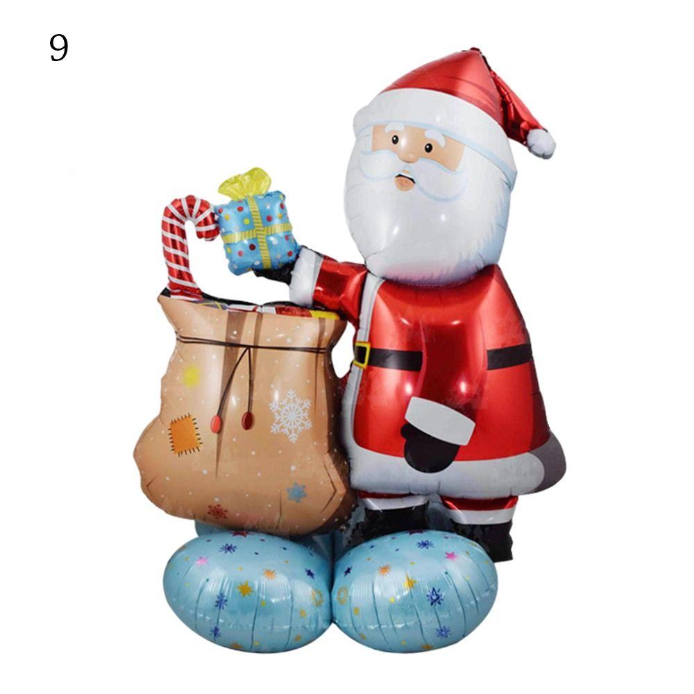 Снеговик Рождественская вечеринка Украшение Санта-Клауса Украшение дома Рождественский стоячий воздушный шар