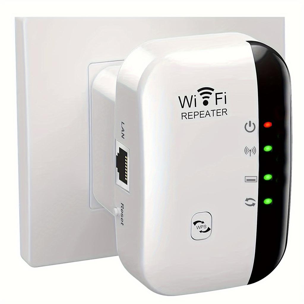 WiFi Range Extender, Wireless Network Repeater for Home and Office Use, Boost Your WiFi Signal Up To 300Mbps-Long Range Wireless Repeater Access Point