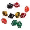 Набор из 10 десятигранных акриловых D(00-90) Кубики игрушки