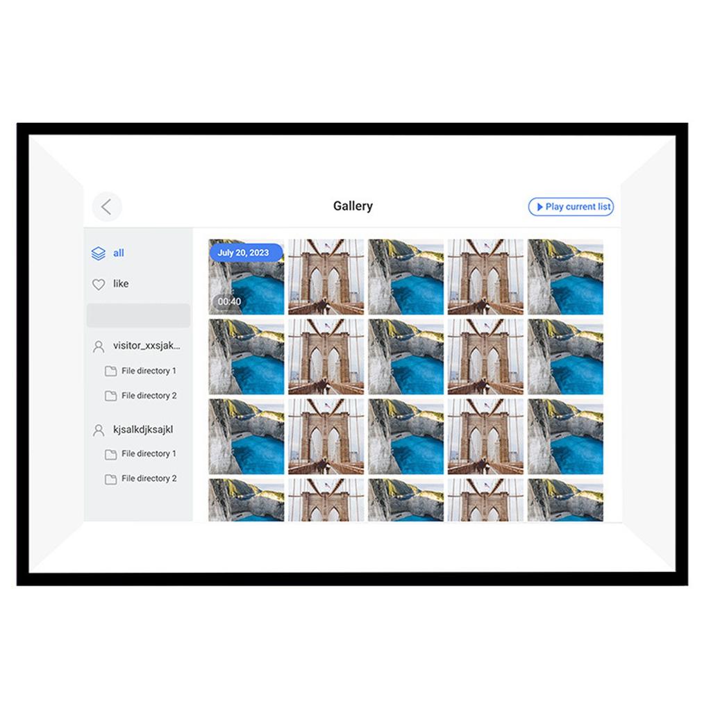 Умный цифровой календарь 10,1 дюйма HD сенсорный экран семейный планировщик со сменной цифровой фоторамкой
