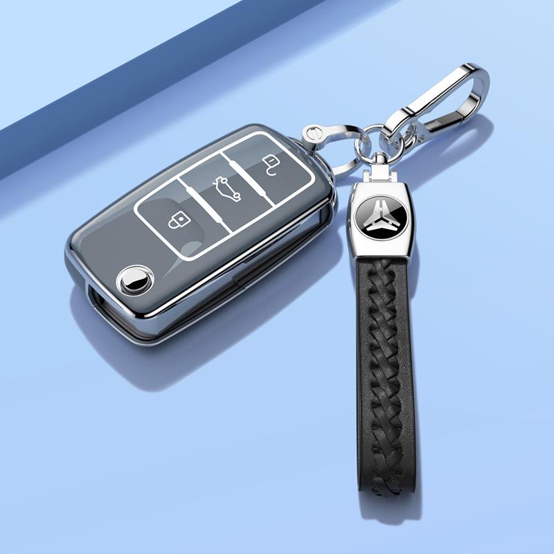 Чехол для ключа Volkswagen для Bora, Sagitar, Lavida, Jetta, Passat, Polo, Tiguan и Golf.