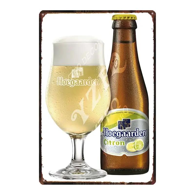 Винтажная бельгийская пивная металлическая жестяная вывеска ORVAL Chimay Ретро настенный декор для кухни, ресторана, дома Художественный постер DUA