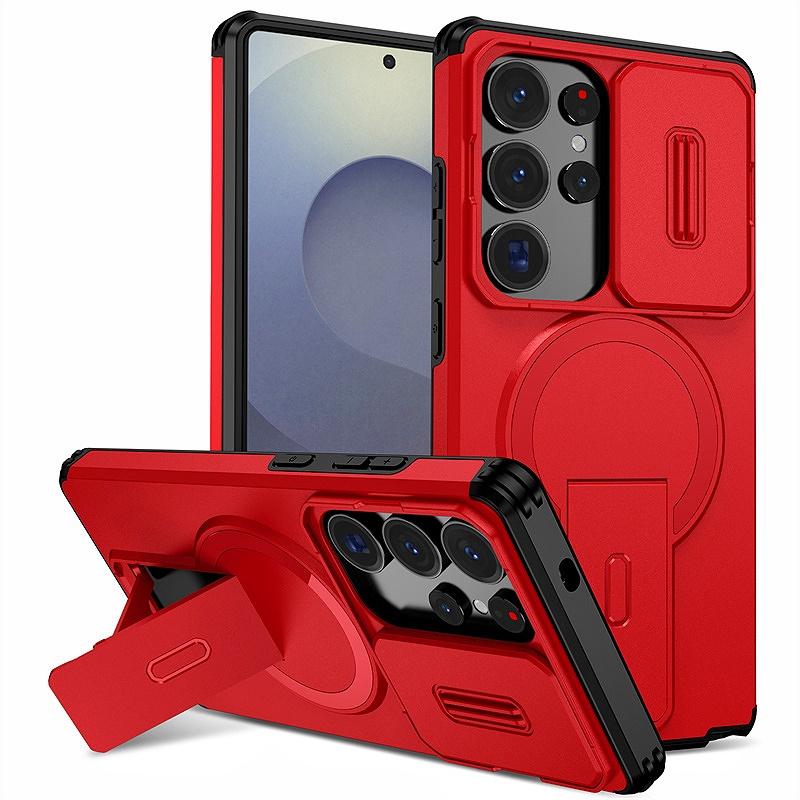 Чехол-подставка Armor для Samsung Galaxy S25 Ultra S25+ S 25 FE со сдвижной защитой камеры Funda для Galaxy S25 Plus S25ultra Задняя крышка