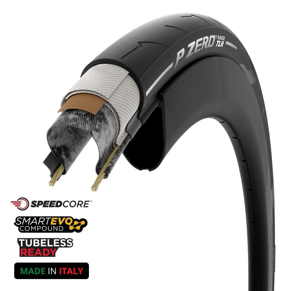 Pirelli P ZERO RACE TLR SPEEDCORE Сделано в ИТАЛИИ 700x30c 3983700 Совместимый обод C17-25
