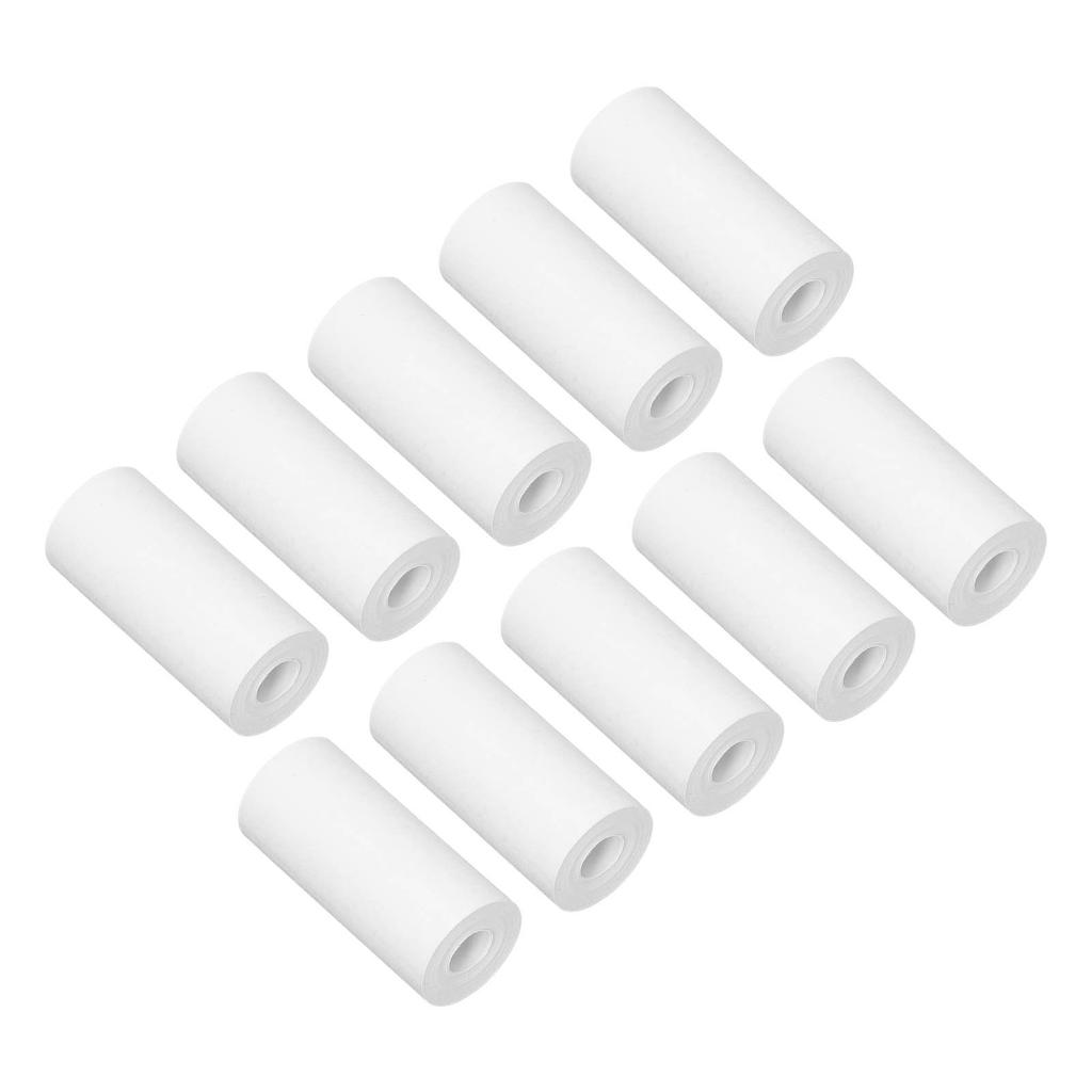 10 Rolls Thermal Print Paper Portable Coreless HD Thermal Refill Print Paper Set