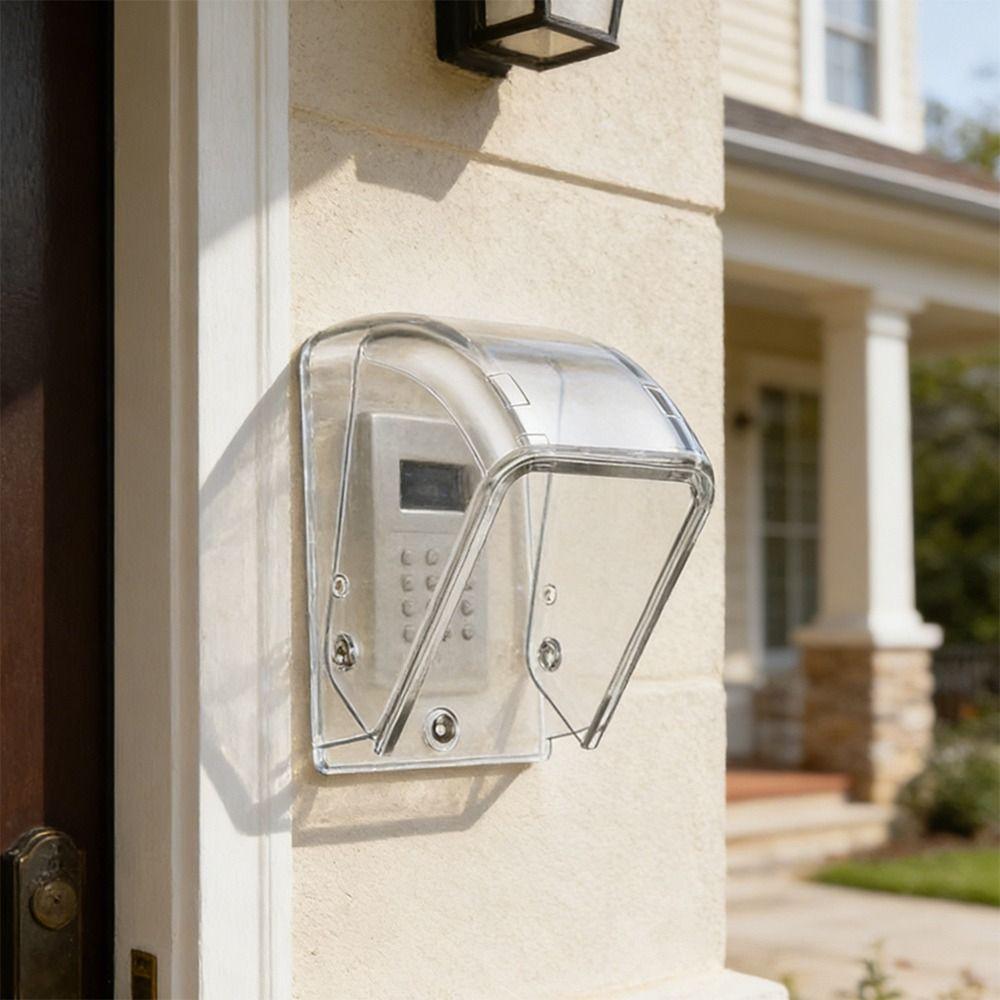 Waterproof Ring Doorbell Cover Transparent Wireless Doorbell Cover Doorbell Rain Cover Outdoor Use