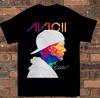 Коллекция Avicii Певец Короткий рукав Хлопок Черный Все размеры Унисекс Футболка
