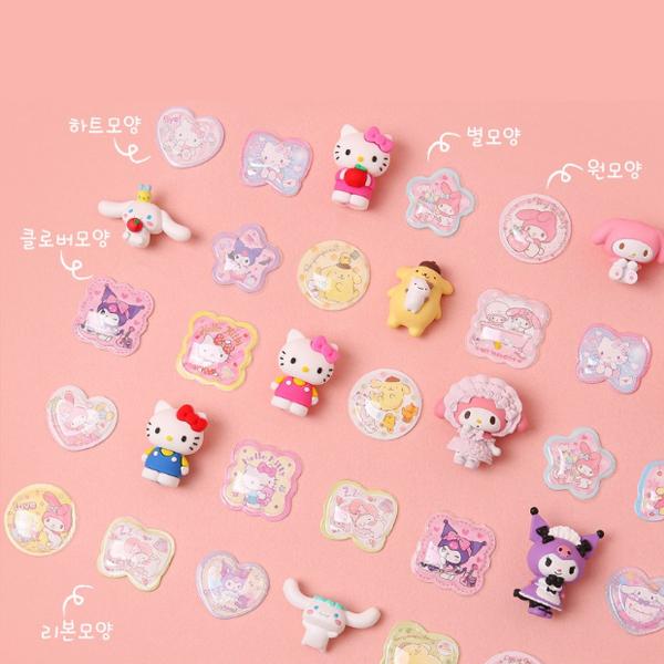 WeDream Sanrio Персонажи Bling Bling 3D наклейки Crafting Play, разноцветные корейские популярные игрушки