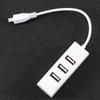 Duable Universal 4 Ports Micro USB USB To OTG Converter Charging Cable Extension Cable Adapter