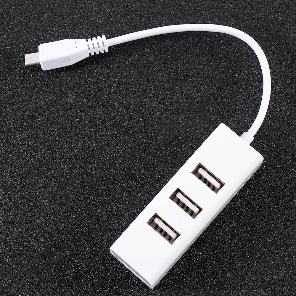 Duable Universal 4 Ports Micro USB USB To OTG Converter Charging Cable Extension Cable Adapter