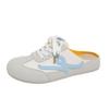 Spring new flat slippers female student non-slip board shoes casual half slippers