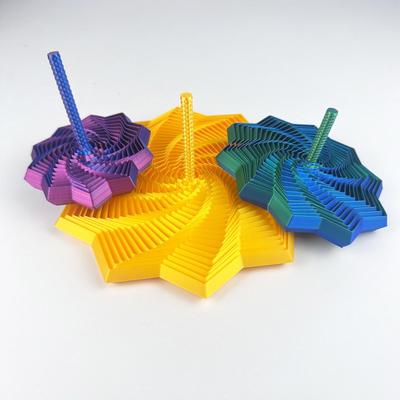 Спиральная 3D-печать Фрактальный шестиугольник Игрушка карманного размера для снятия тревоги и стресса для изысканного домашнего декора подарок расширенные сенсорные