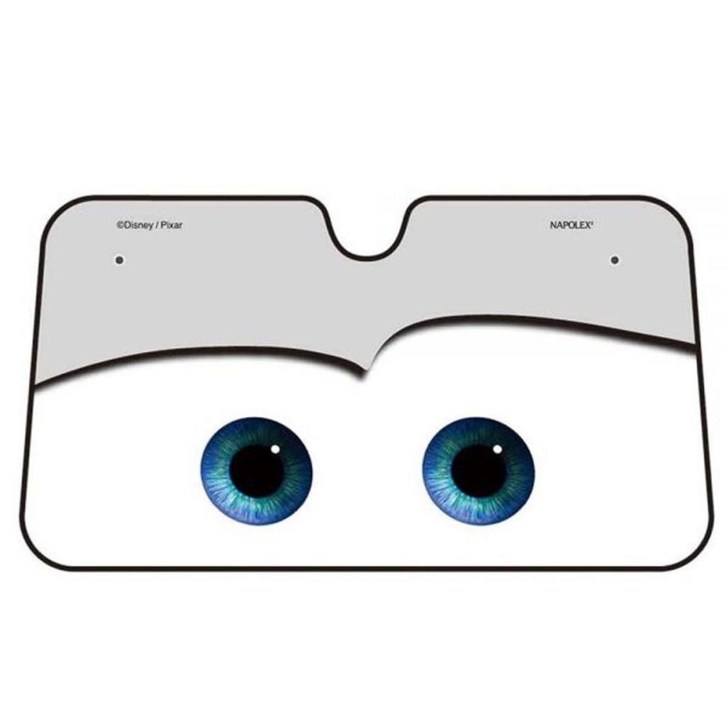 Napolex Disney Cars Car with 2 Suction Blocks Intense Sunshade, Front, Cups, 700x1300mm, Gray, Storage, Sunlight, DC-54