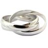 Silver Wedding Band 'Trio' (rhodium) - 3 Mm