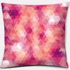 Розовая квадратная наволочка с принтом, украшение для дома, автомобильный диван, наволочка