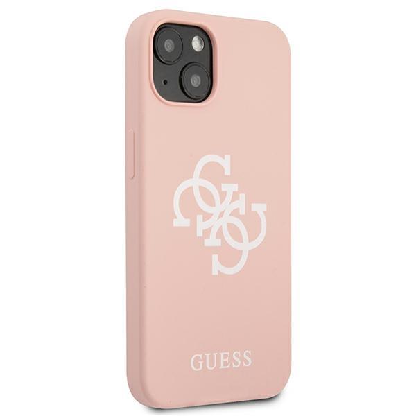 Guess Guhcp13Sls4Gwpi Iphone 13 Mini5,4 Różowy/Pink Hard Case Silicone 4G Logo