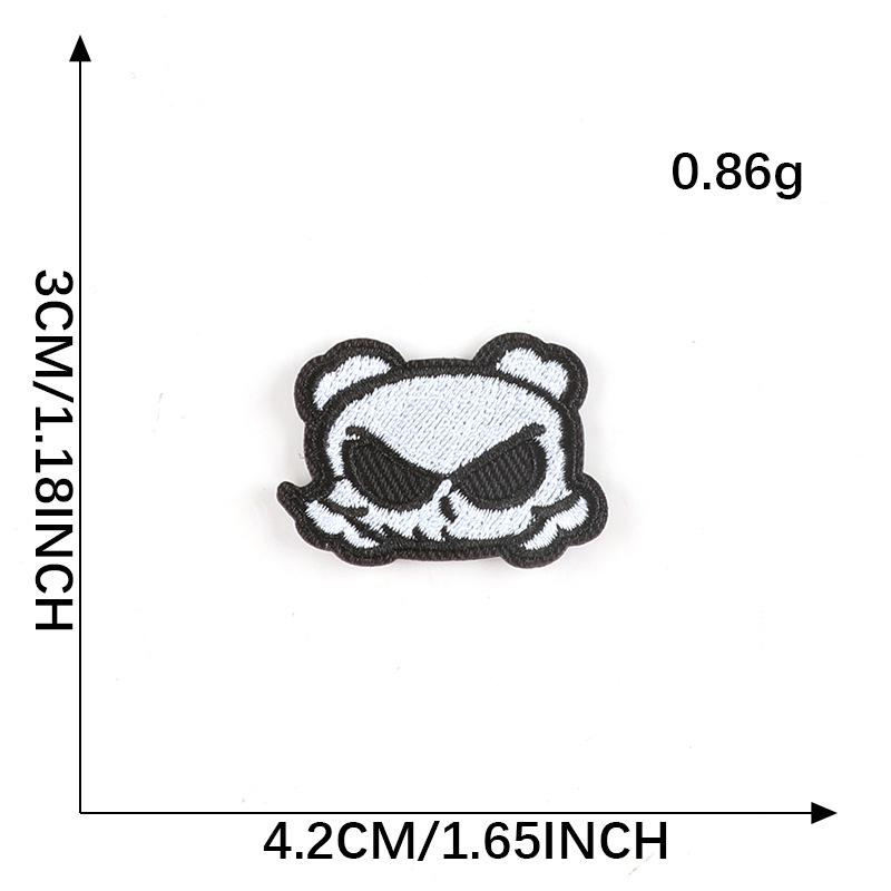 Наклейка-вышивка с изображением призрака-череп: Одежда и обувь Аксессуары