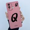 For Infinix Hot 12 Play Hot 12 X6816 X6816C Case Cover Lucky Initial Letter Soft Matte Phone Bumper for Infinix Hot 12i X665B