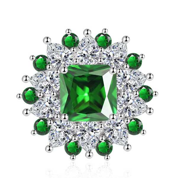 Sace Gems Классическое кольцо из медного сплава с цирконом, женские ювелирные изделия, свадебный подарок для вечеринки