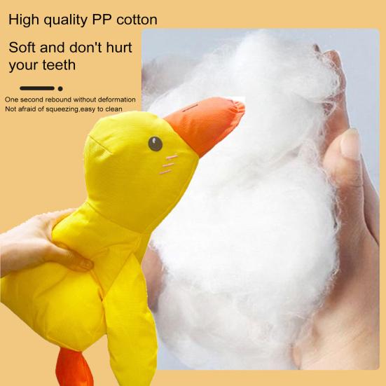 Игрушка для жевания утки для собак, снятие скуки и стресса, интерактивная игрушка для домашних животных из ткани Оксфорд, успокаивающая плюшевая игрушка для утки с пищалкой для щенков, товары для животных