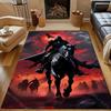 Multiple sizes Dark Knight Red Sky Carpet for Living Room Bedroom Sofa Home Decor Rus Non-slip Floor Mat Luxury Gift